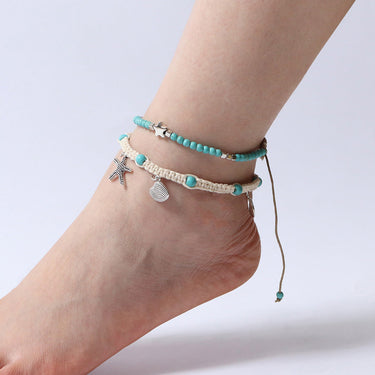 Women's Summer Anklet in 18K Gold Plated